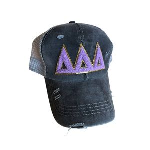 Delta Delta Delta Sorority Distressed Hat
